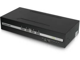 IOGEAR 4-PORT DUAL VIEW DISPLAYPORT SECURE KVM SWITCH W/AUDIO AND CAC SUPPORT