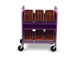 BRETFORD CUBE TRANSPORT CART 30X W/ CADDIES, ORC