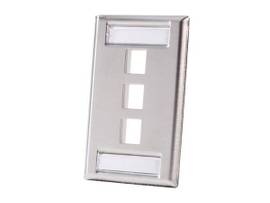 LEGRAND-ORTRONICS FP,KEYSTONE,3HOLE,SG,STAINLESS STEEL