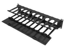 VERTIV 2U X 6IN DEEP HORIZONTAL CABLE MANAGER, SINGLE-SIDED WITH COVER (QTY. 1)