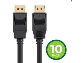 MONOPRICE SELECT SERIES DISPLAYPORT 1.2A CABLE_ 1.5FT (10-PACK)