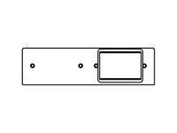 LEGRAND-WIREMOLD DBL GANG PLATE W/ACT KO