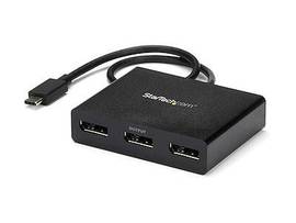 STARTECH 3-PORT USB-C TO DISPLAYPORT MST HUB - 4K DP VIDEO SPLITTER FOR USB C WINDOWS DEVICES - THUNDERBOLT 3 COMPATIBLE