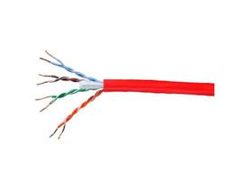 MONOPRICE CAT6 1000FT RED CMP UL BULK CABLE_ SOLID (W/SPINE)_ UTP_ 23AWG_ 550MHZ_ PURE BARE COPPER_ REELEX II PULL BOX_ NO LOGO_ BULK ETHERNET CABLE