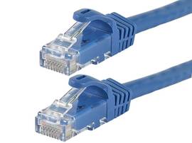MONOPRICE CAT5E PATCH CABLE, 7FT BLUE