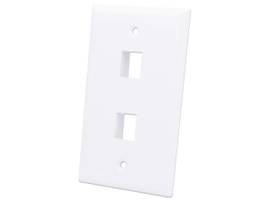 FLUSH MOUNT 2-OUTLET WHITE