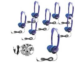 VCOM HAMILTONBUHL 8 PERSON LAB PACK WITH KID-SIZED HEADPHONES AND JACKBOX