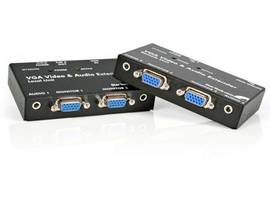 VGA VIDEO EXTENDER OVER CAT 5 WITH AUDIO