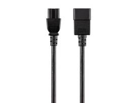 MONOPRICE POWER CORD - IEC 60320 C20 TO IEC 60320 C15_ 14AWG_ 15A/1875W_ 3-PRONG_ BLACK_ 6FT