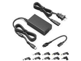 BATTERY TECH BTI 65WUSBC-UNI-BTI 65W USB TYPE C 2-1 UNIVERSAL AC ADAPTER FOR DELL, HP, LENOVO AND MACBOOK