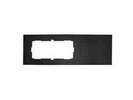 GAMBER FACEPLATE, FORD TRANSIT FACTORY AUX SWITCH RELOCATION, WITH 1 SWITCH/DUAL USB AND 2 POWER PORT KNOCKOUTS
