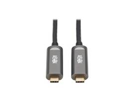 TRIPPLITE USB C FIBER AOC BACKWARD COMP. BLACK 10M