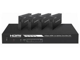 MONOPRICE MONOPRICE BLKBIRD 4K HDMI 2.0 1X4 SPLTR EXTNDR --CMPLT SOLN KT-- 18GBPS, HDR, 4K@60HZ, YCBCR 4:4:4, HDCP 2.2