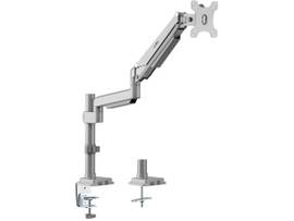ROCSTOR ERGOREACH EP15 PREMIUM ALUMINUM SINGLE ERGONOMIC MONITOR MOUNTED ARM, C-CLAMP & GROMMET - PREMIUM GAS SPRING -SUPPORTS UP TO 34 DISPLAY,