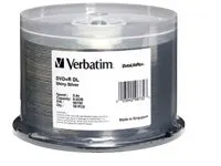 DVD+R DL 8.5GB 2.4X SHINY  50PK SLV
