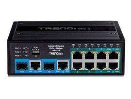 TRENDNET 10-PORT INDUSTRIAL GIGABIT POE++ DIN-RAIL SWITCH