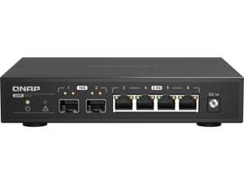 QNAP DESKTOP QSW-2104-2S-US, UNMANAGED SWITCH, 4 PORT 2.5GBPS AUTO NEGOTIATION (2.5G/1G/100M), 2 10GBE SFP+ PORT