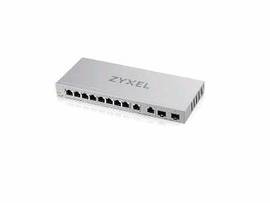 ZYXEL XGS1210-12 8-PORT GIGABIT SMART MANAGED MULTI-GIG SWITCH. 2 X COPPER 2.5G PORTS, 2 X 1/10G SFP+ PORTS