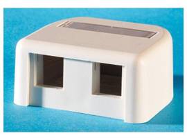 LEGRAND-ORTRONICS SMB,KEYSTONE,2PORT FOG WHITE