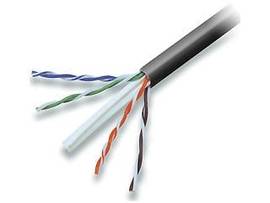 BELKIN CAT6 SOLID BULK 4PR;23AWG;1000 BLK PLNM