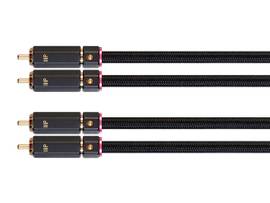 Male RCA Two Channel Stereo Audio Cable, 15ft, Black