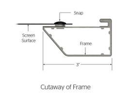 Legrand AV-Da-Lite Screen CINEMA CONTOUR, HD Progressive 1.1 Perf Surface, 77 In