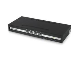 IOGEAR 4-PORT  SINGLE VIEW DVI PP40 SECURE KVM SWITCH W/AUDIO CONNECTIONS TAA COMPLIANCE