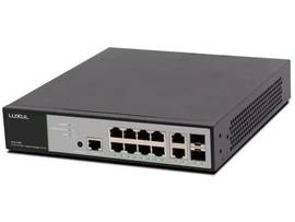 LUXUL 12-PORT/8 POE+ GIGABIT MANAGED SWITCH