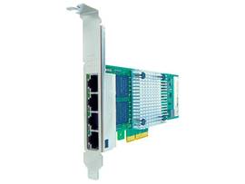 AXIOM 10/100/1000MBS QUAD PORT RJ45 PCIE X4 NIC CARD FOR DELL - 430-4999