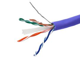 MONOPRICE 1000FT CAT6A FTP SOLID, (CMR), BLUE