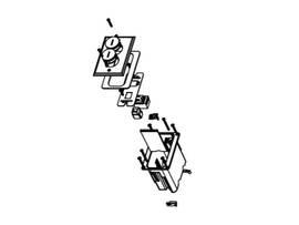 LEGRAND-WIREMOLD 1-GANG SINGLE REC 1 KEY