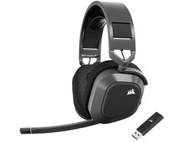 CORSAIR REFURBLISHED CORSAIR HS80 MAX WIRELESS GAMING HEADSET, STEEL GRAY