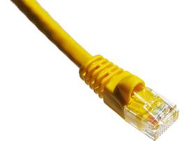 AXIOM 7FT CAT6A 650MHZ PATCH CABLE MOLDED BOOT (YELLOW)