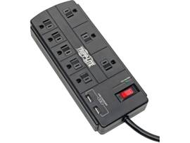 TRIPP LITE SURGE STRIP 8-OUT 2 USB PORTS 8FT CORD