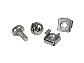 100 PKG M5 MOUNTING SCREWS AND CAGE NUTS