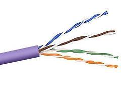 BELKIN CAT6 STRANDED BULK 4PR;24AWG 1000 PURPLE