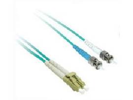 LEGRAND-ORTRONICS C2G 1M LC-ST 10G OM3 MM FIBER-AQUA