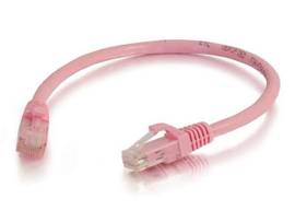 C2G 6IN CAT6 SNAGLESS UTP CABLE-PNK