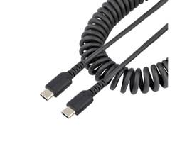 3FT USB C CHARGING CABLE COILED M/M