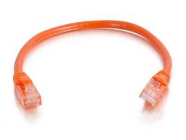 C2G 6IN CAT6 SNAGLESS UTP CABLE-ORG