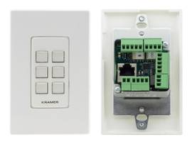 KRAMER RC-306/US-D(W/B) US D SIZE 6 BUTTON 1 GANG CONTROL KEYPAD 1 WHT DECORA DESIGN FRAME FACEPLATE 1 BLK DECORA DESIGN FRAME FACEPLATE