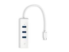 TP-LINK USB 3.0 TYPE-C TO GIGABIT ETHERNET NETWORK ADAPTER WITH 3-PORT USB 3.0 TYPE-A HUB