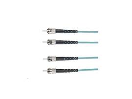 5m (16.4FT) STST Aqua OM3 MM Fiber Patch Cable INDR Zip OFNR