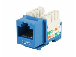 MONOPRICE CAT6 PUNCH DOWN KEYSTONE JACK - BLUE