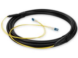 AddOn 10m LC (Male) to LC (Male) OS2 Straight Black Duplex Fiber OFNR (Riser-Rat