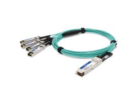 AddOn HP 721070-B21 Compatible TAA Compliant 40GBase-AOC QSFP+ to 4xSFP+ Direct