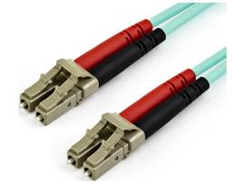 15M (50FT) LC/UPC TO LC/UPC OM4 MULTIMODE FIBER OPTIC CABLE, 50/125 M LOMMF/VCSE