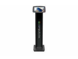 COMPULOCKS GALAXY TAB A8 10.5  SPACE ENCLOSURE BRANDABLE FLOOR STAND BLACK