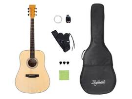 MONOPRICE IDYLLWILD BY MONOPRICE SGI41 SPRUCE TOP STEEL STRING NATURAL ACOUSTIC GUITAR WITH ACCESSORIES AND GIG BAG