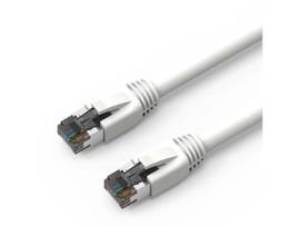 AXIOM 35FT CAT8 2000MHZ S/FTP SHIELDED PATCH CABLE SNAGLESS BOOT (WHITE)